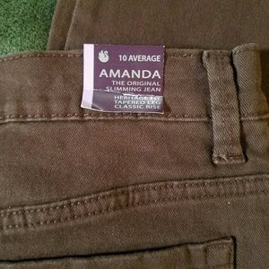 Gloria Vanderbilt I Amanda Jeans Brown 10 Average