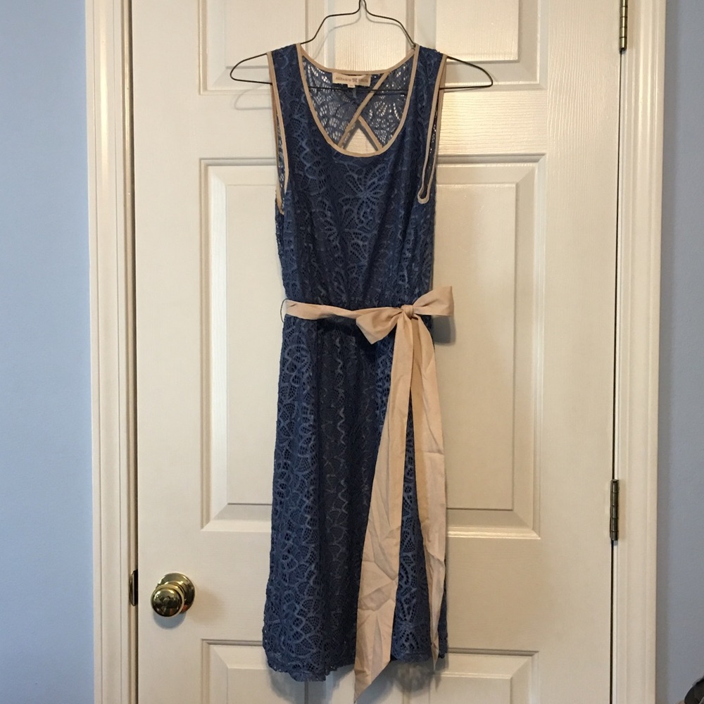 Altar' State blue and tan dress