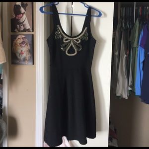 Small black dress with beading