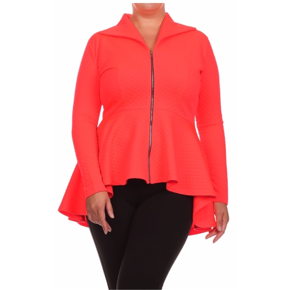 Plus size Coral Jacket