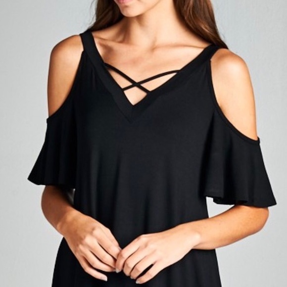 Flutter Sleeves Tunic Top - Picture 4 of 7