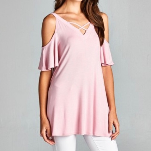 Flutter Sleeves Tunic Top - Picture 6 of 7