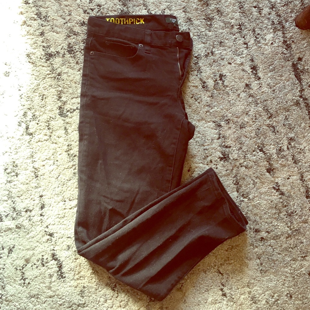 Classic black toothpick jeans