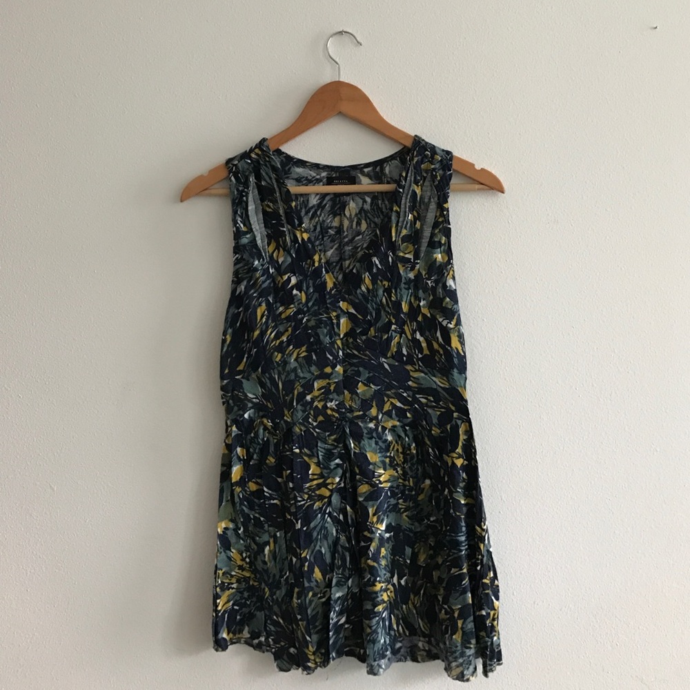 Long floral tank from Anthropologie