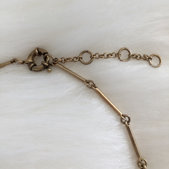 "Nora" Necklace || Clear Crystal & Gold Statement - Picture 4 of 7