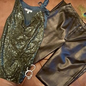 Jennifer Lopez cowl neck top.