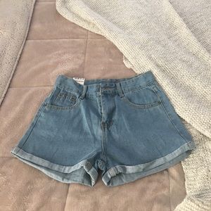High rise shorts