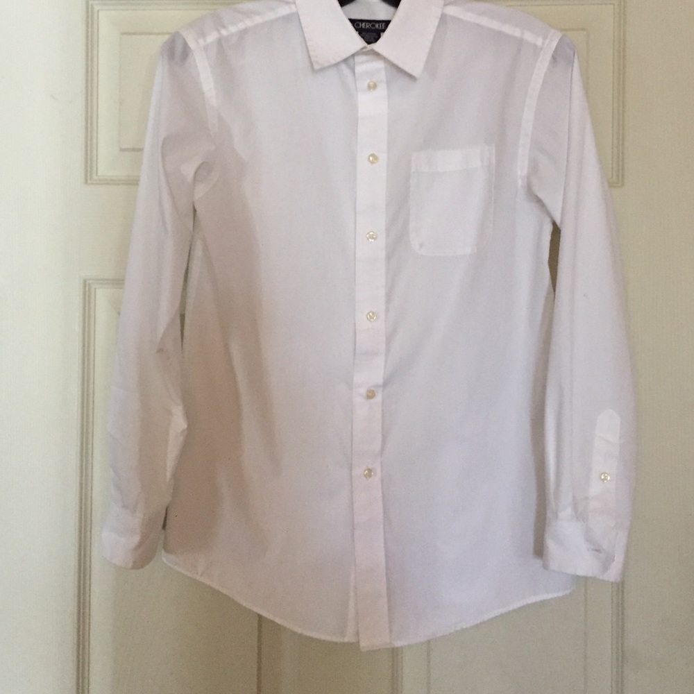 White boys Cherriokee button down shirt.