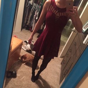 Dark red size small dress