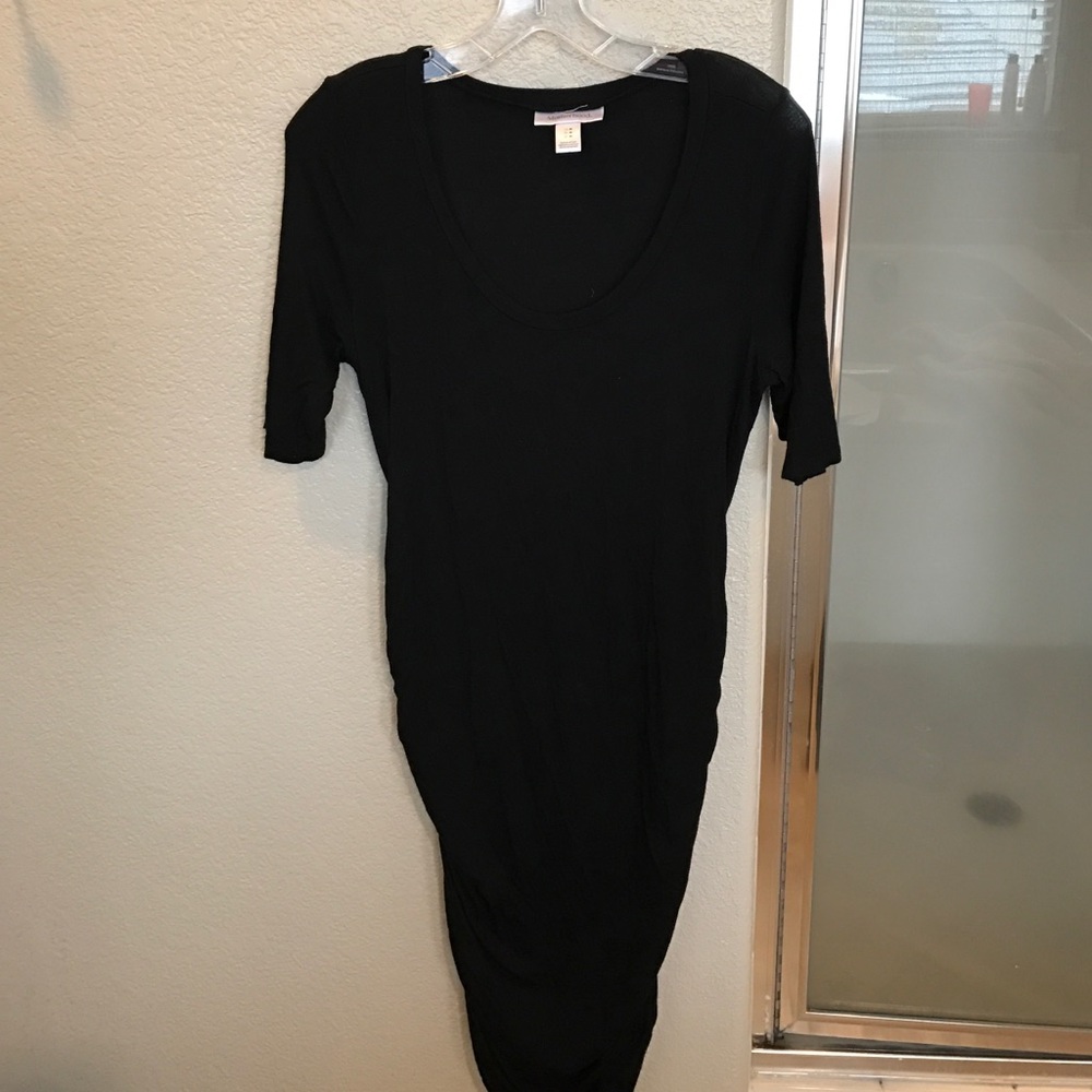 Motherhood black dress