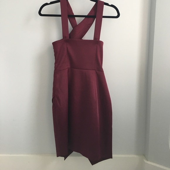 Stylestalker Burgundy Red Mink Dress - Picture 6 of 6