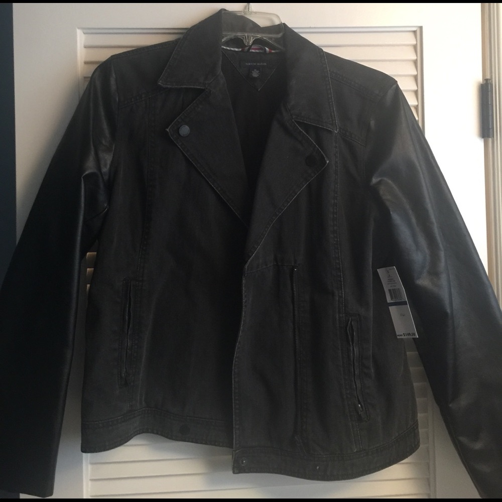 ON HOLD*** Tommy Hilfiger Leather/ Denim Jacket