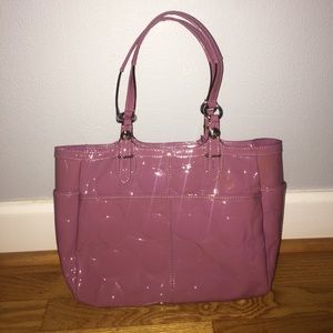 Purple Patent Leather Coach Purse