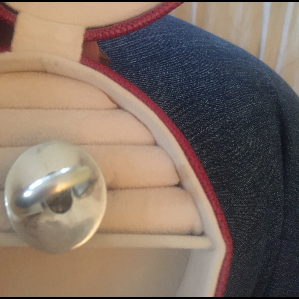Vintage 1950 Sterling abalone ring - Picture 3 of 4