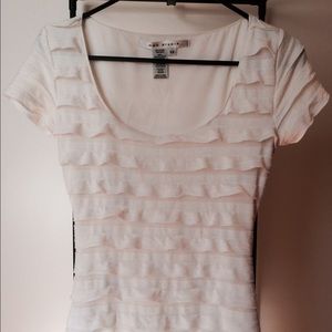 White Cascade Dress