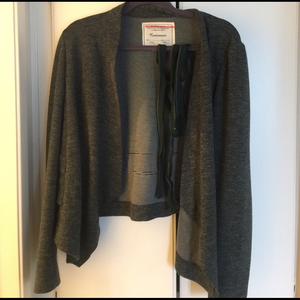 Anthropologie Sweater Blazer sz large