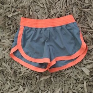 Coral & Gray Workout Shorts