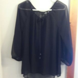 Ana Black Blouse
