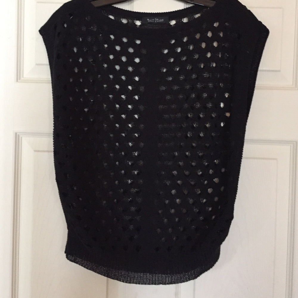 Black cotton sweater
