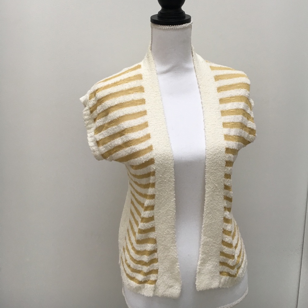 Cream and gold vest