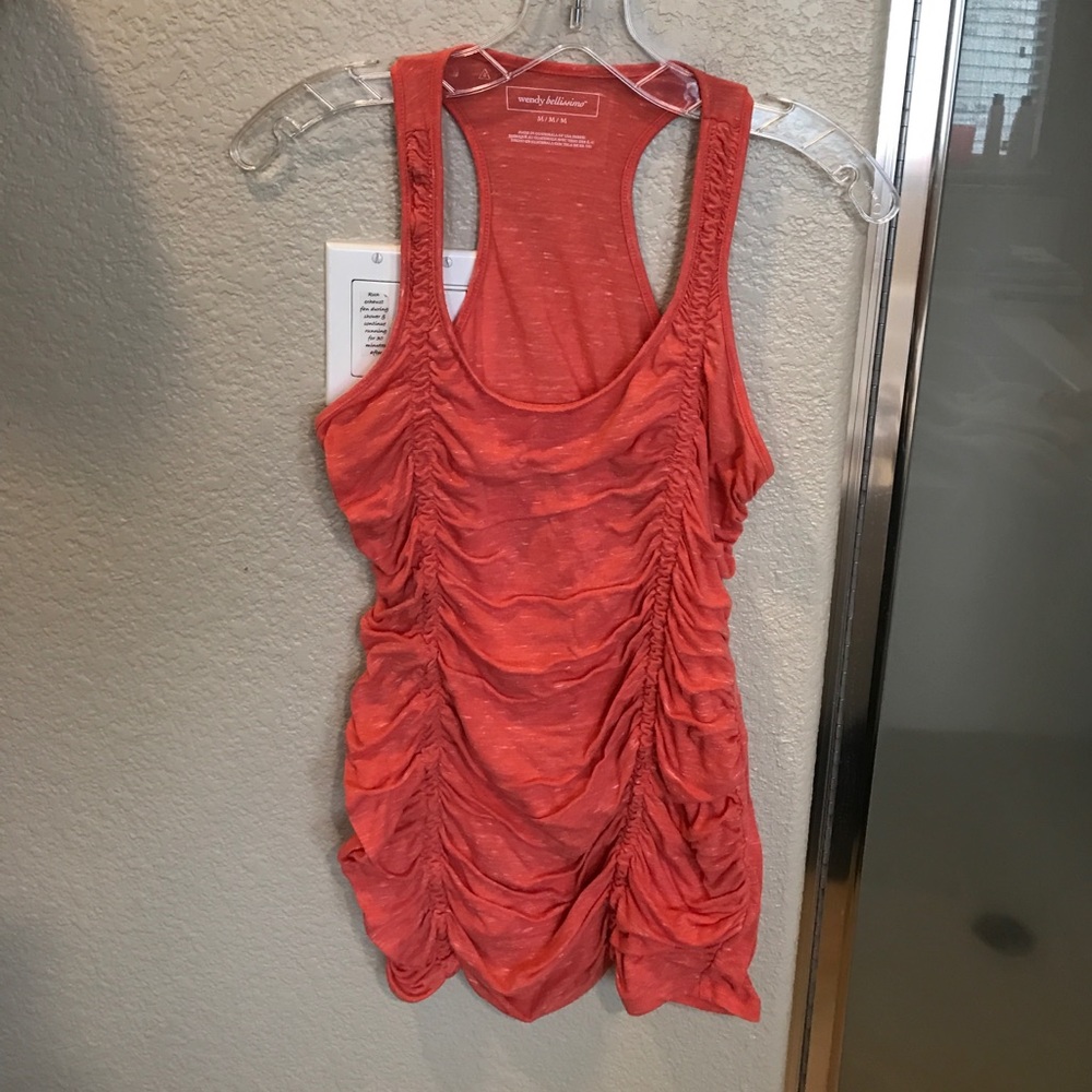 Maternity coral tank top