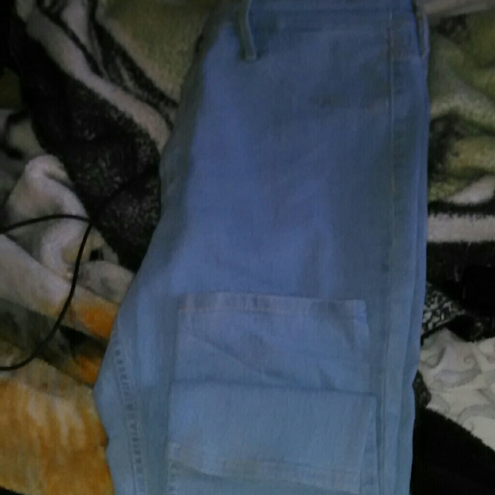 Light blue skinny jeans