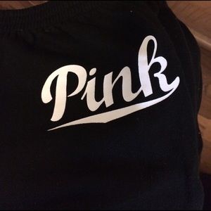 Black sweatpants from pink