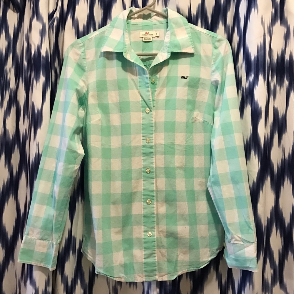 Vineyard Vines Gingham women's woven