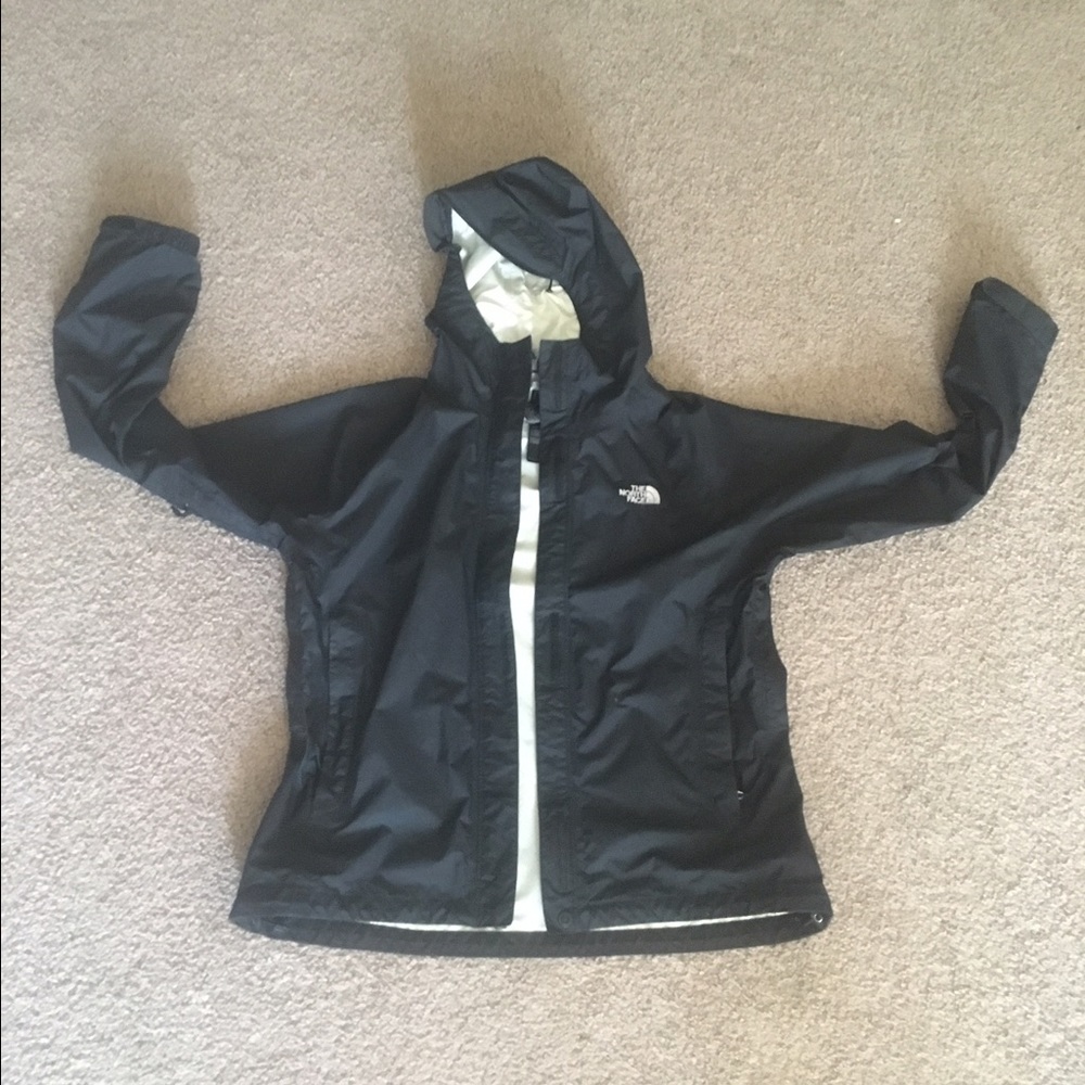 Black North Face Rain Jacket