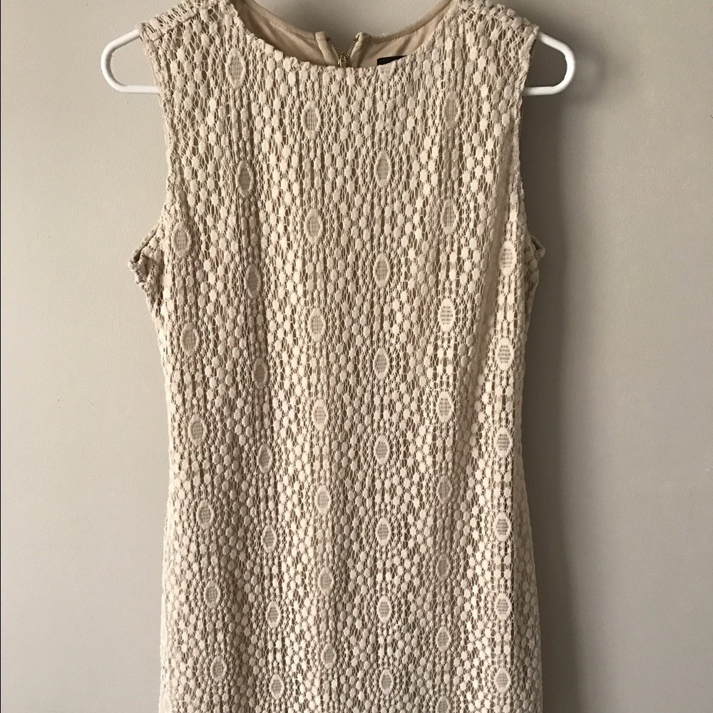 Boho Cream Lace shift dress