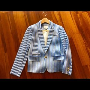 The Loft cotton striped blazer LikeNew!
