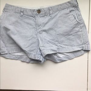 Blue and white shorts