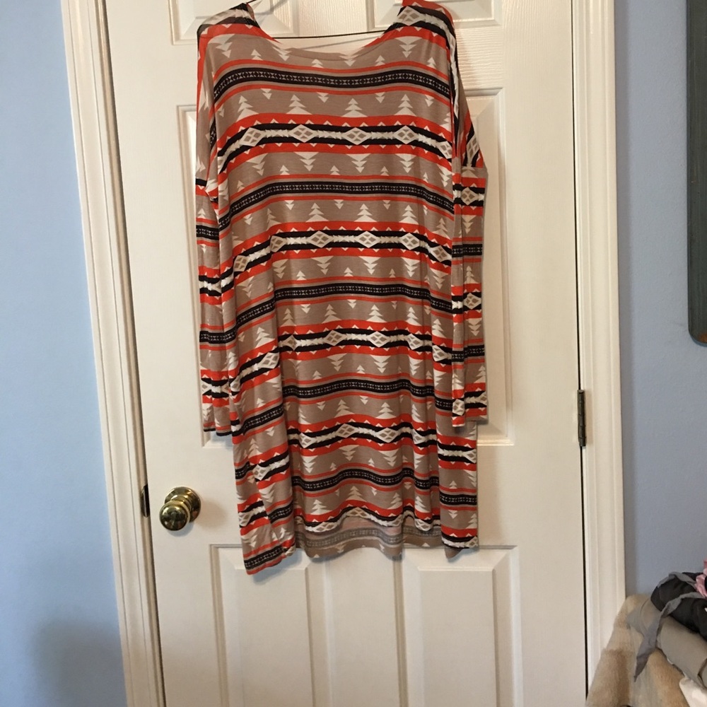 Polo style Aztec dress
