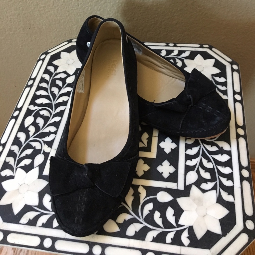 Ugg Florence Ballet Flat.  Black Suede. Size 6.5.