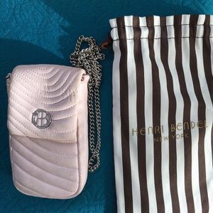 Pink leather Henri Bendel mini purse/phone case Pink leather Henri Bendel mini purse/phone case