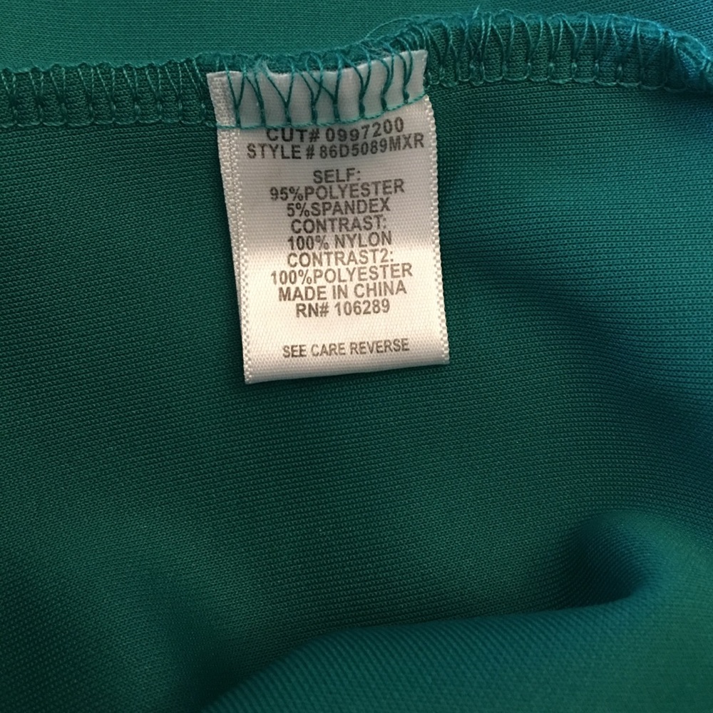 Teal Peplum dress - Picture 4 of 5