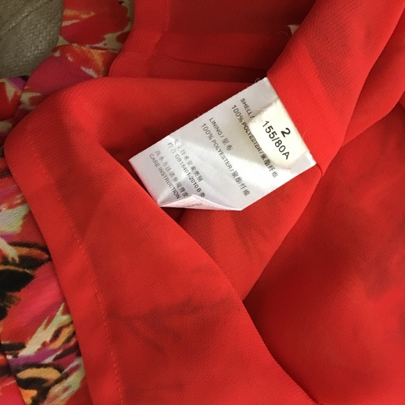 ❌donated Nine West Red Orange Dress - Picture 5 of 5