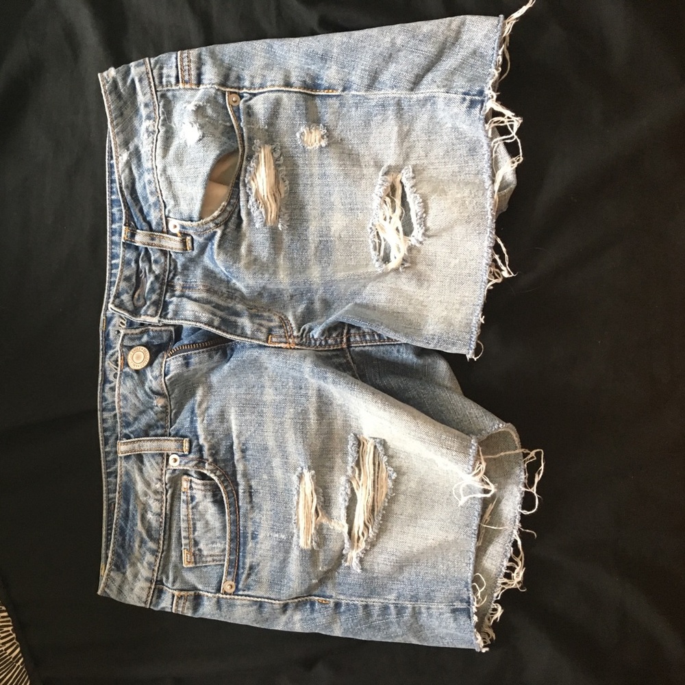 American Eagle Ripped Jean Shorts