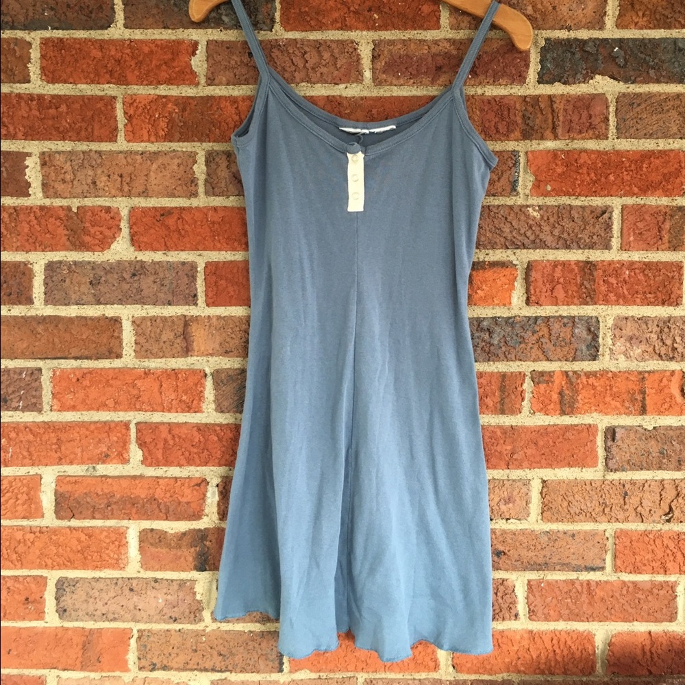 Vintage Blue Snap Dress