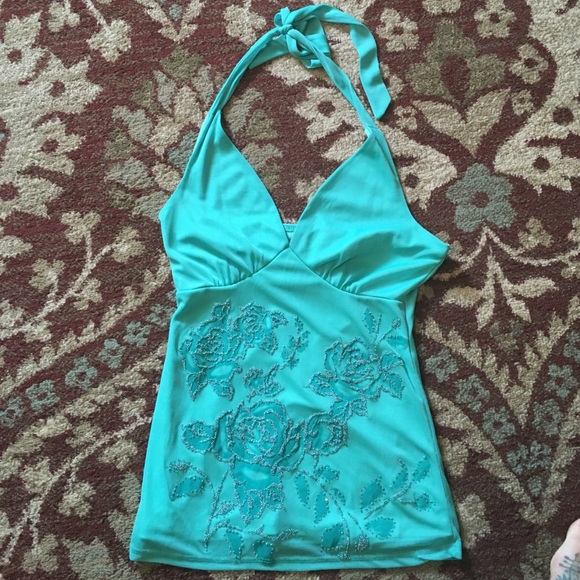 Beaded halter top - Picture 1 of 4