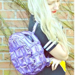 90s purple blow up 🎒 backpack