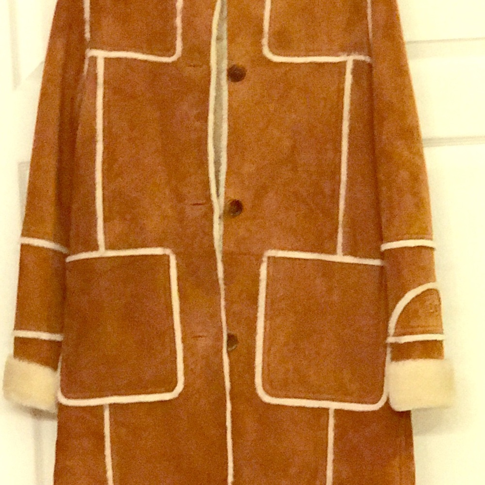 Suede ugg coat