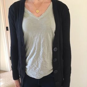 Black boyfriend cardigan from Express