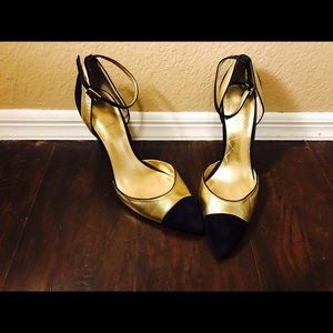 Black and Gold Ivanka Trump Heels