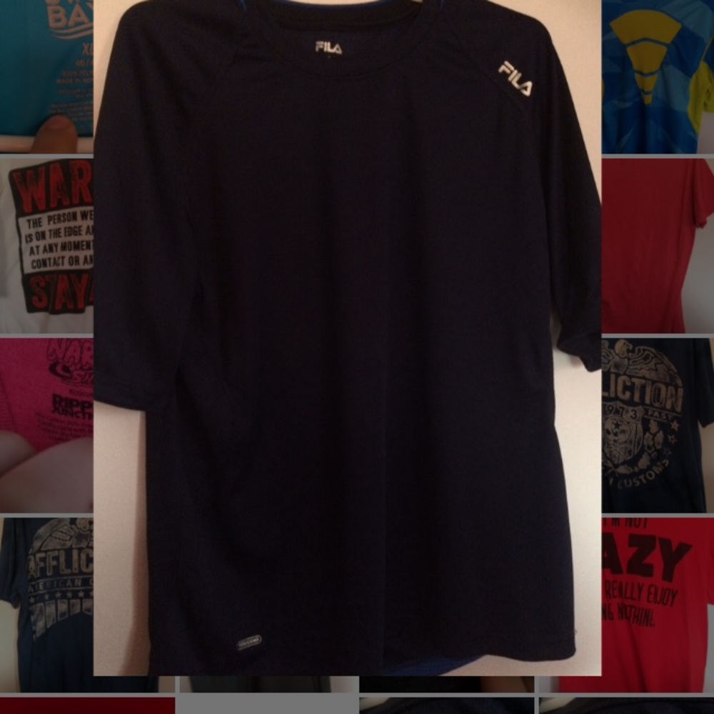 Fila exercise and swimming shirt