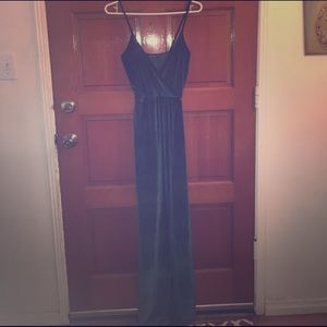 Green Velvet Dress