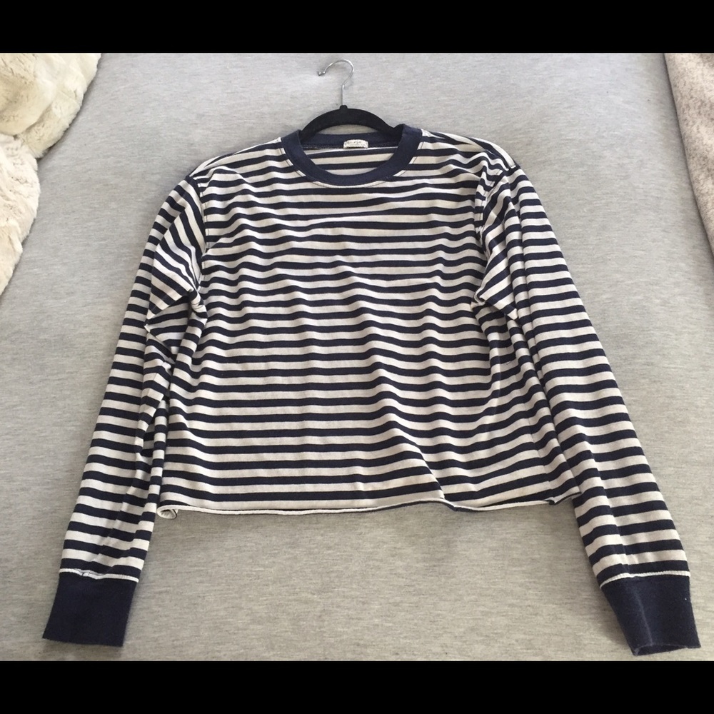 Brandy Melville Long-Sleeve Stripe Shirt