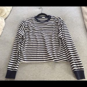 Brandy Melville Long-Sleeve Stripe Shirt