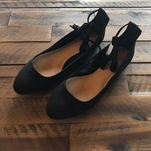 LOFT Lace Up Ballet Flats