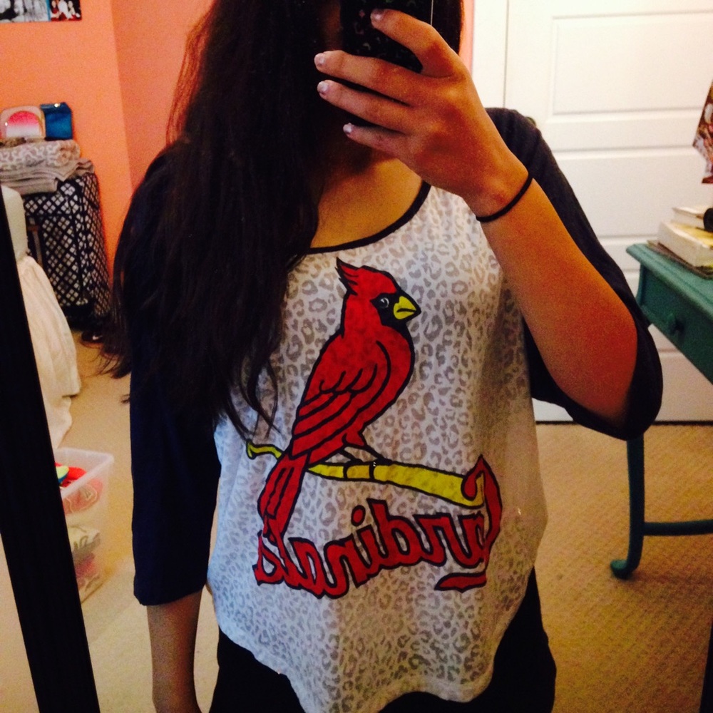 VS PINK Cardinals Baseball Tee